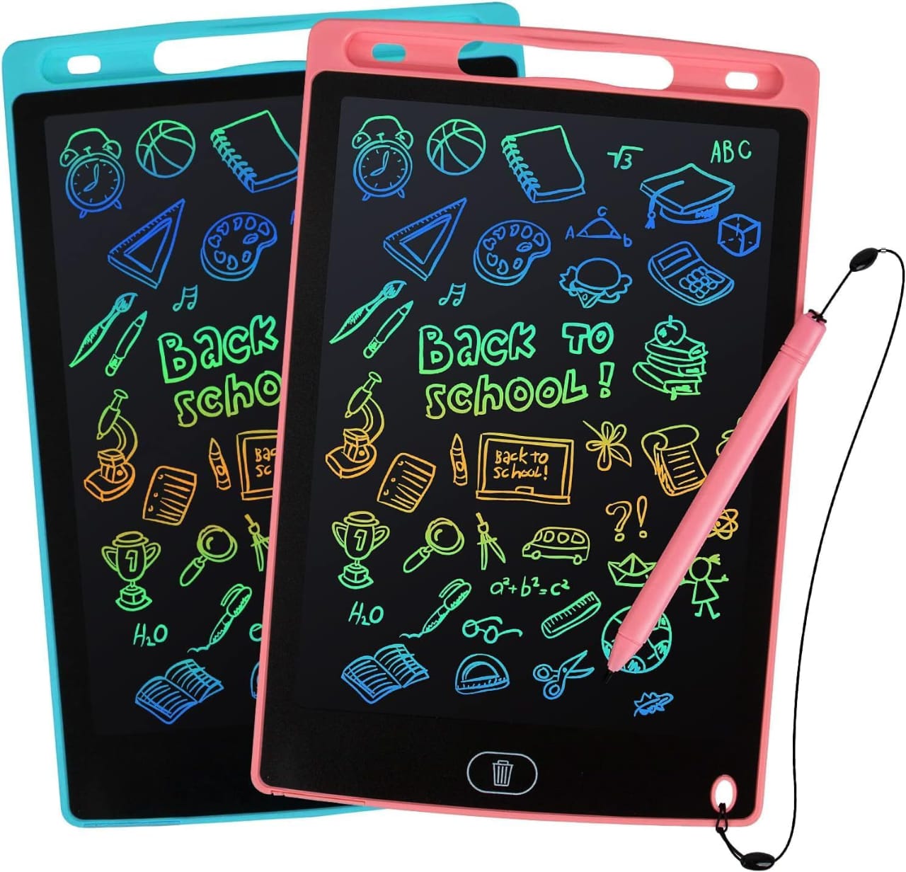 LCD Writing Tablet, Drawing Pads For Kids 8.5 Inch Colorful Lines Doodle Scribble Boards Educational Toys (Random Color)